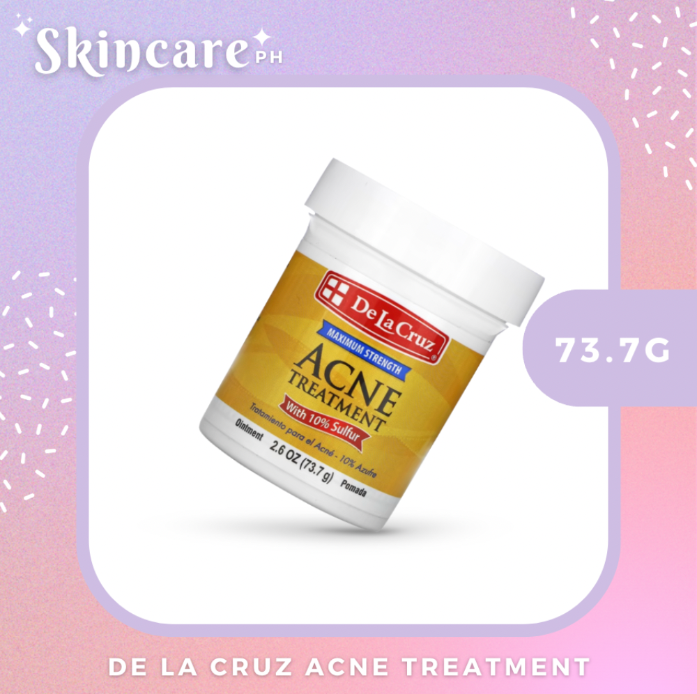 De La Cruz 10% / 5% Sulfur Ointment Maximum Strength Acne Treatment