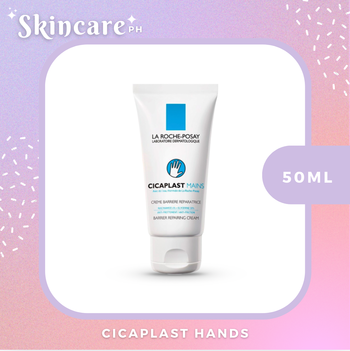 La Roche Posay Cicaplast Hand Cream (FOR DRY HANDS & DAMAGED HANDS) 50ml