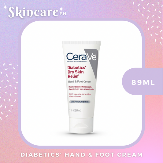 Cerave Diabetics’ Dry Skin Relief Hand and Foot Cream 89ml [dented box]