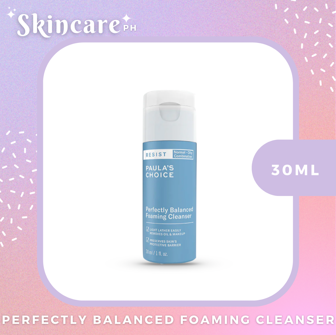 Paula's Choice Perfectly Balanced Foaming Cleanser 30ml