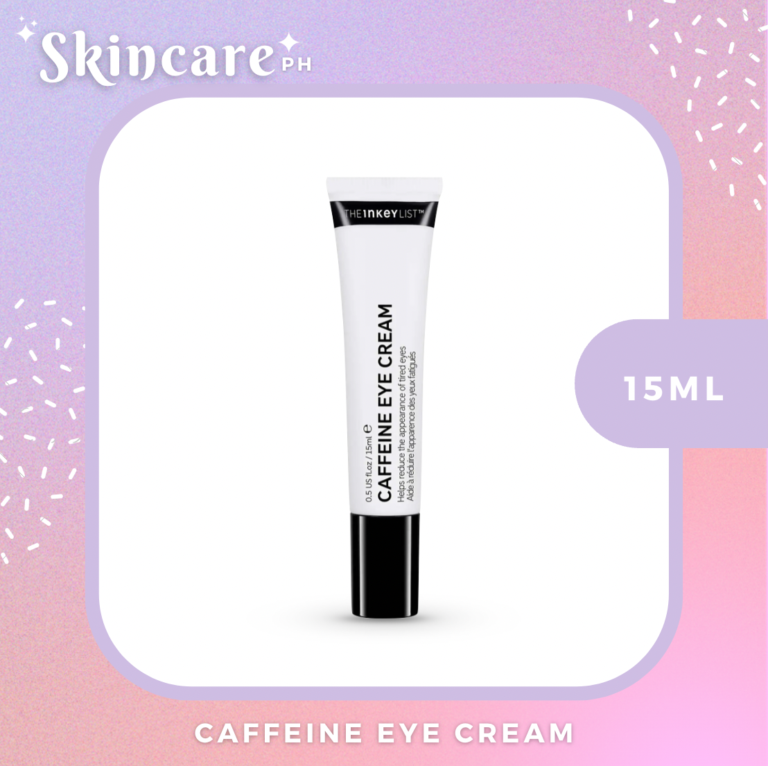 The Inkey List Caffeine Eye Cream 15ml