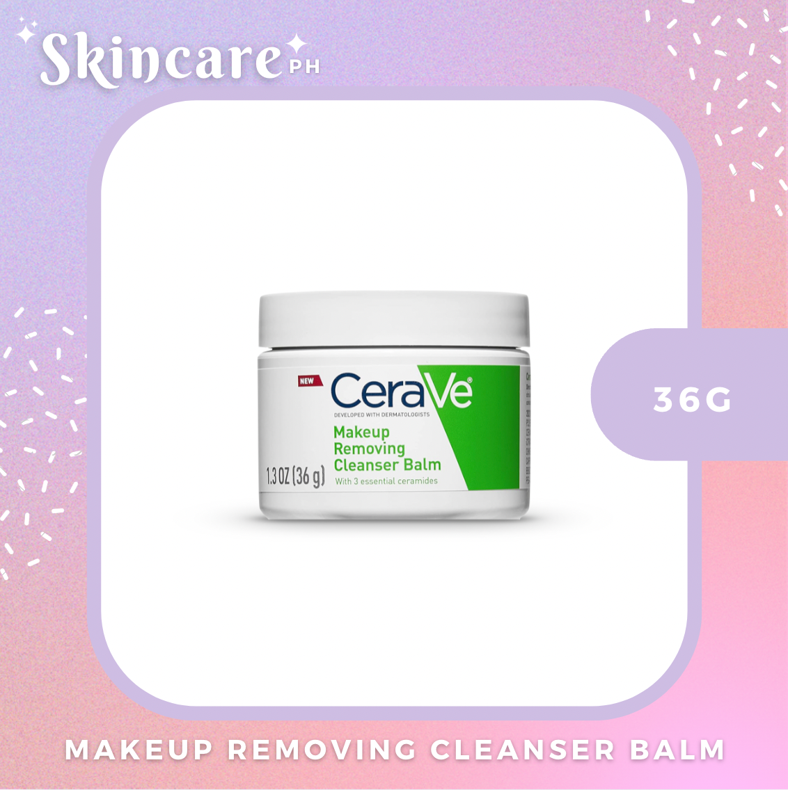 Cerave Makeup Removing Cleansing Balm 36g